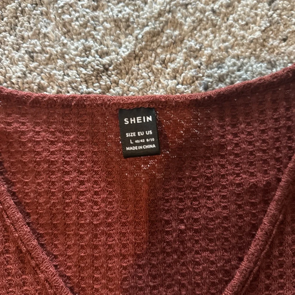 Women's Rust Wrap Top - Picture 3 of 3